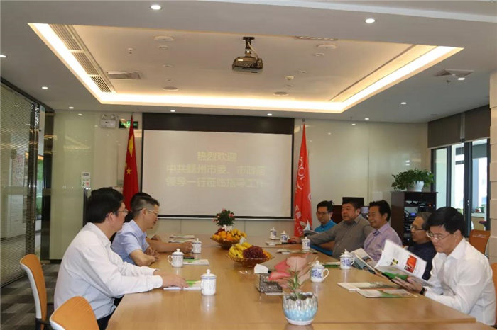 中共贛州市委常委、統(tǒng)戰(zhàn)部長(zhǎng)彭業(yè)明等領(lǐng)導(dǎo)一行到訪廣東博皓考察指導(dǎo)-3