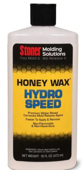 Stoner HoneyWax®Hydro Speed是一種高固含量的水性乳液，不含任何溶劑，旨在代替?zhèn)鹘y(tǒng)的高級(jí)涂蠟作為復(fù)合材料行業(yè)中的脫模劑。